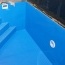 Obdélníkový plastový bazén s rohovým schodištěm a světlem