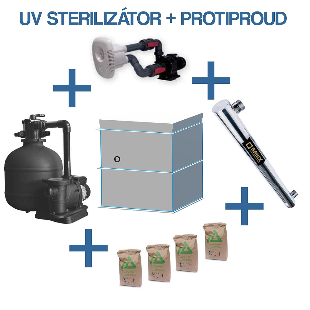 UV sterilizátor + Protiproud