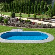 Oválné bazény na zahradu